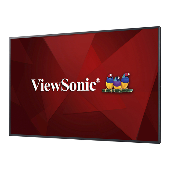 ViewSonic CDE5510 Bedienungsanleitung