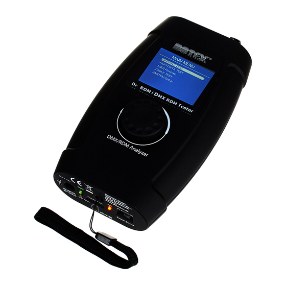 Botex Dr. RDM I DMX RDM Tester Bedienungsanleitung