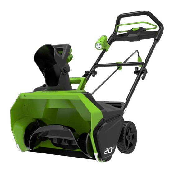GreenWorks 2600007 Gebrauchsanweisung