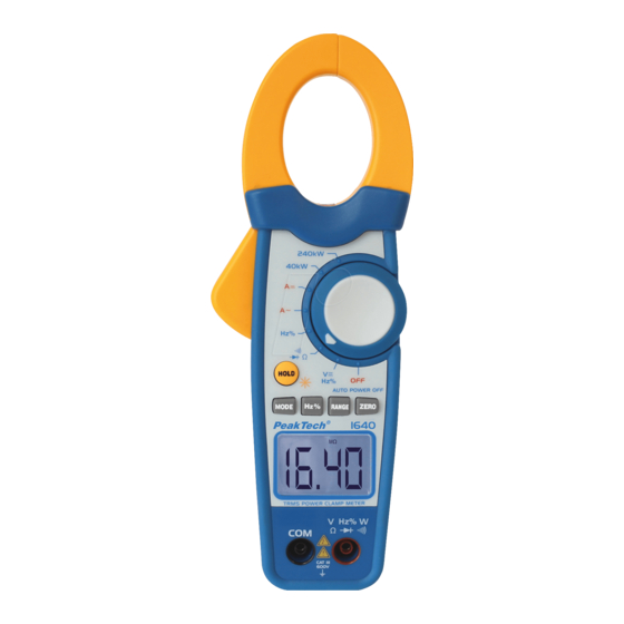 PeakTech 1640 Bedienungsanleitung