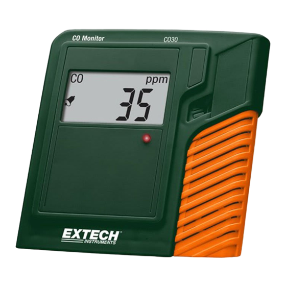 Extech CO30 Bedienungsanleitung