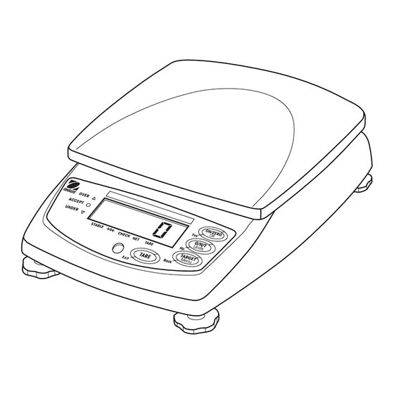 OHAUS VALOR 5000 Serie Bedienungsanleitung