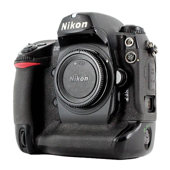 Nikon D2X Benutzerhandbuch