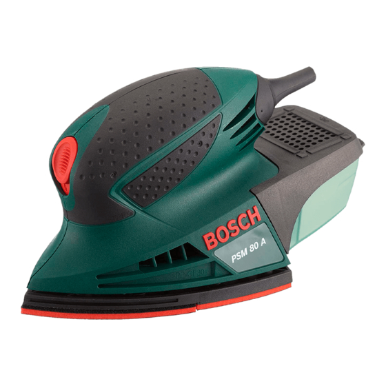 Bosch PSM 80 A Bedienungsanleitung