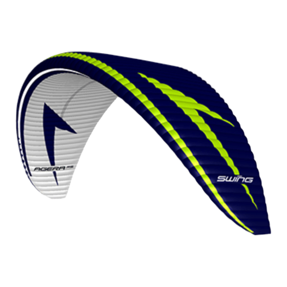 Swing AGERA RS Betriebsanweisung