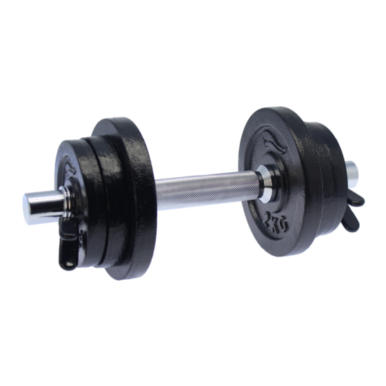 Crivit DUMBBELL SET 10.5KG Bedienungs- Und Sicherheitshinweise