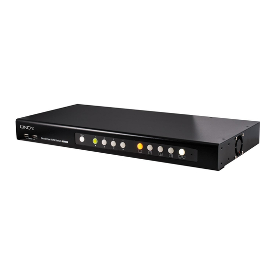 Lindy Quad View KVM Switch Pro Schnellstartanleitung