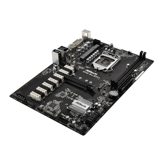 ASROCK H110 Pro BTC+ Bedienungsanleitung