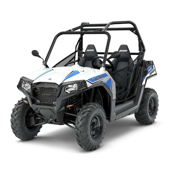 Polaris RZR 570 Betriebsanleitung Für Wartung Und Sicherheit