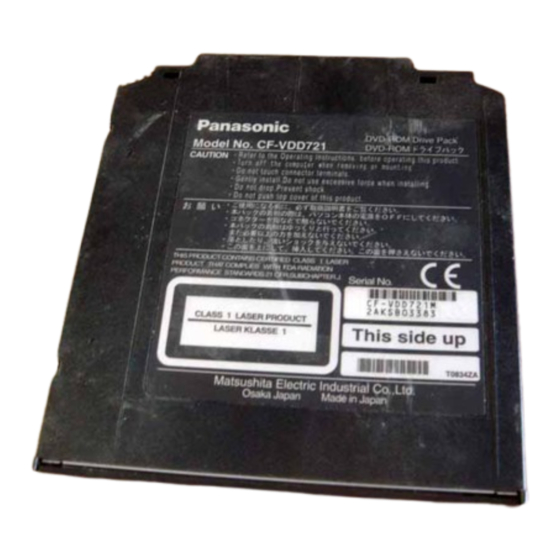 Panasonic CF-VDD721 Bedienungsanleitung