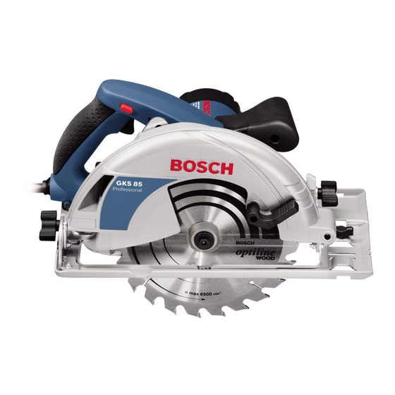Bosch GKS 85 Originalbetriebsanleitung