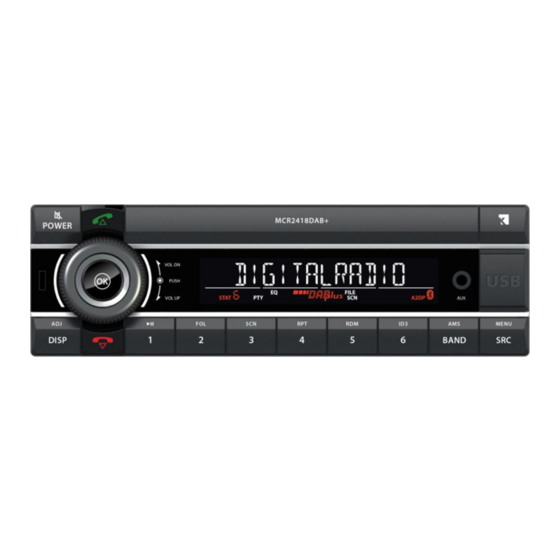 Kienzle Automotive MCR2418DAB+ Bedienungsanleitung