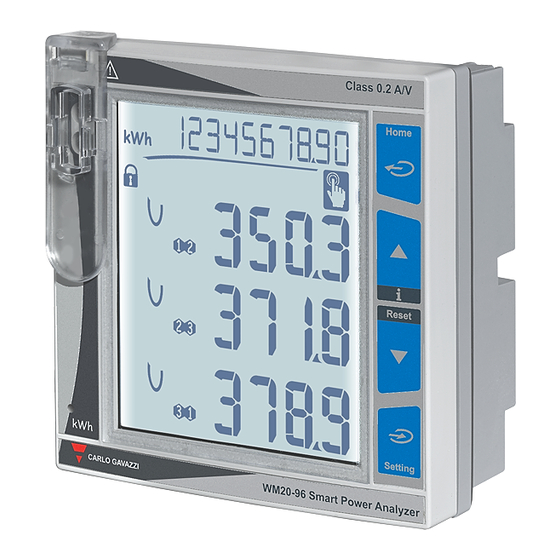 CARLO GAVAZZI WM20 Betriebsanleitung