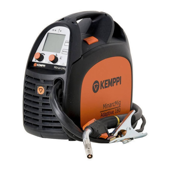 Kemppi MinarcMig Adaptive 180 Gebrauchsanweisung