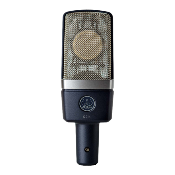 AKG C214 Handbücher
