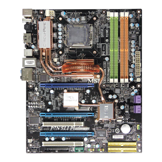 MSI P7N SLI Platinum Serie Bedienungsanleitung