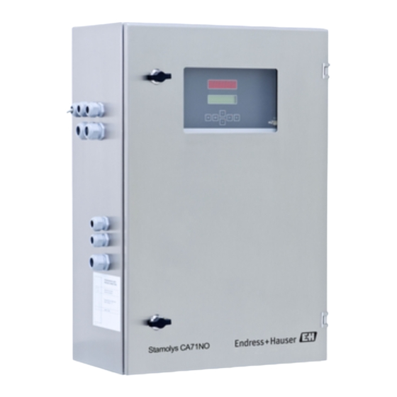 Endress+Hauser Stamolys CA71NO Betriebsanleitung