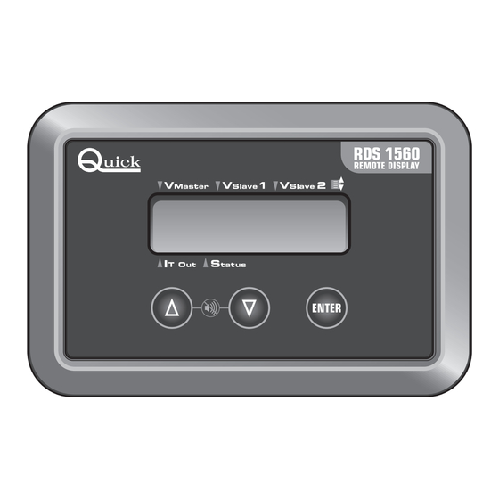 Quick RDS 1560 Benutzerhandbuch
