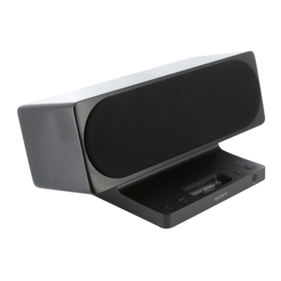 Sony SRS-GU10iP Bedienungsanleitung