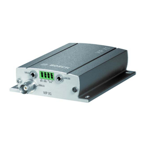 Bosch VIP X1 Bedienungsanleitung