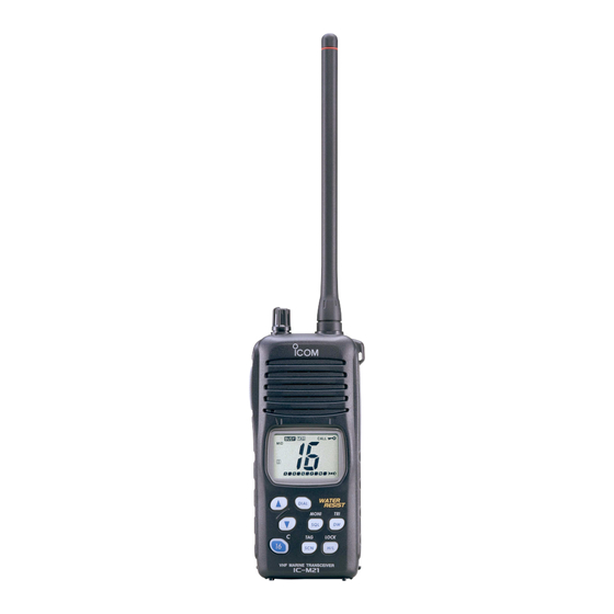 Icom IC-M21 Bedienungsanleitung