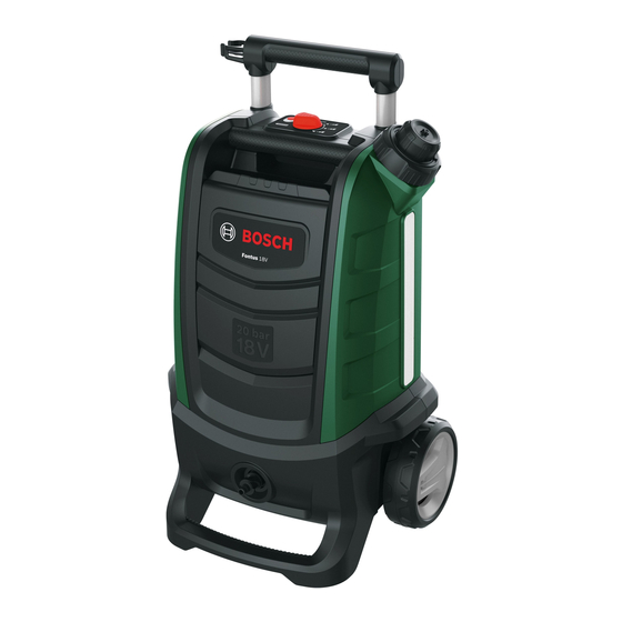 Bosch Fontus 18V Originalbetriebsanleitung