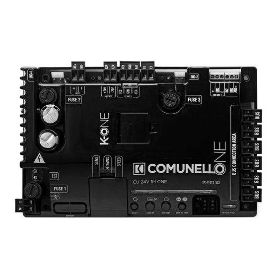 Comunello CU 24V 1M ONE Installations- Und Gebrauchsanleitung