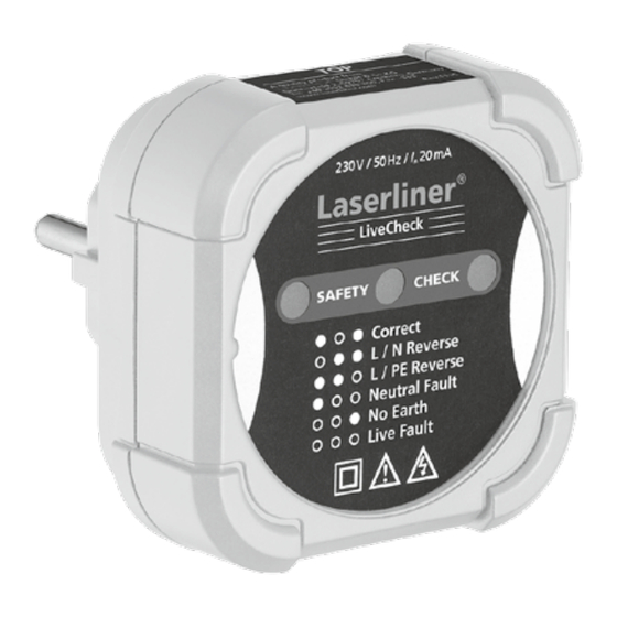LaserLiner LiveCheck Bedienungsanleitung