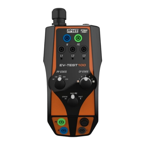 HT Instruments EV-TEST 100 Bedienungsanleitung
