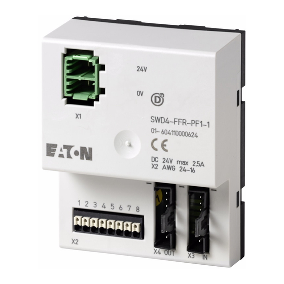 Eaton SWD4-FFR-PF1-1 Montageanweisung