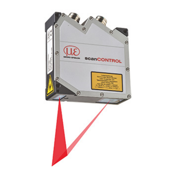MICRO-EPSILON scanCONTROL 25 series Betriebsanleitung