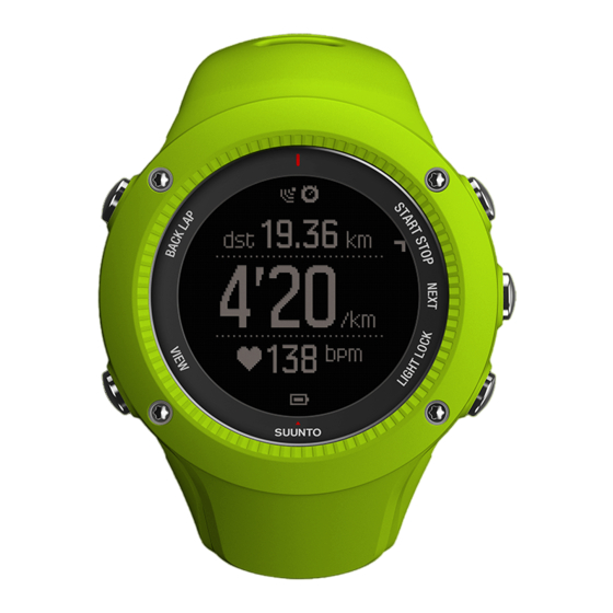 Suunto AMBIT3 RUN 1.5 Benutzerhandbuch