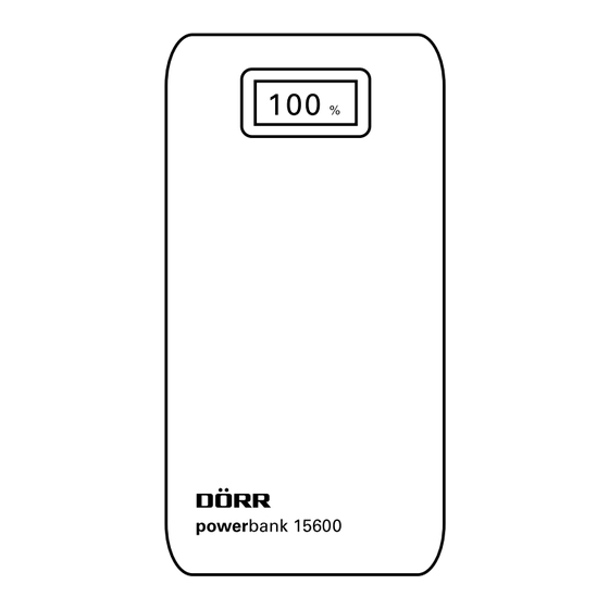 Dorr POWERBANK 15600mAh Gebrauchsanweisung