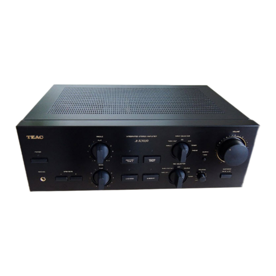 Teac A-X5030 Betriebsanleitung