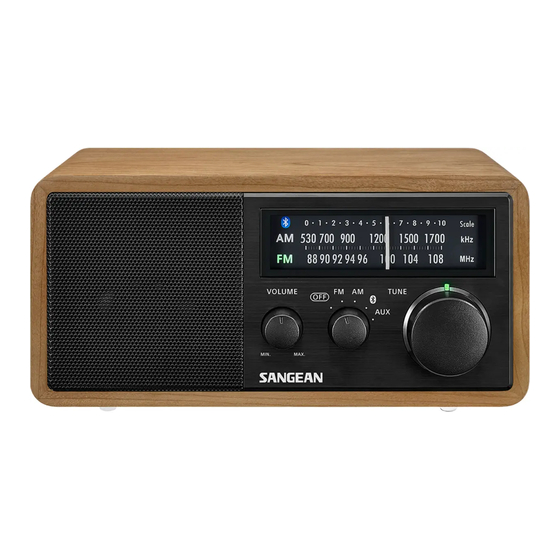 Sangean WR-11BT+ Bedienungsanleitung