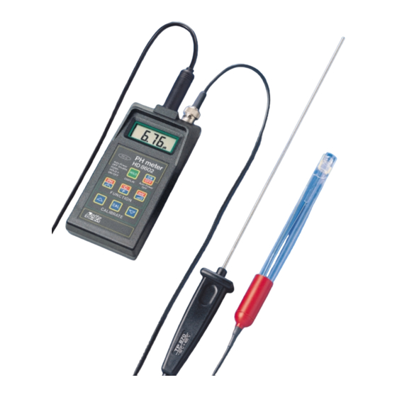 Delta OHM HD 8602 Bedienungsanleitung