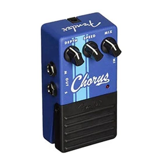 Fender Stereo Chorus Bedienungsanleitung