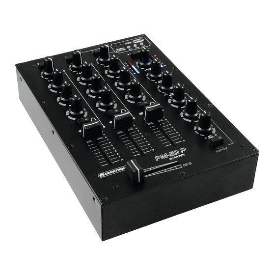 Steinigke Showtechnic OMNITRONIC PM-311P Bedienungsanleitung