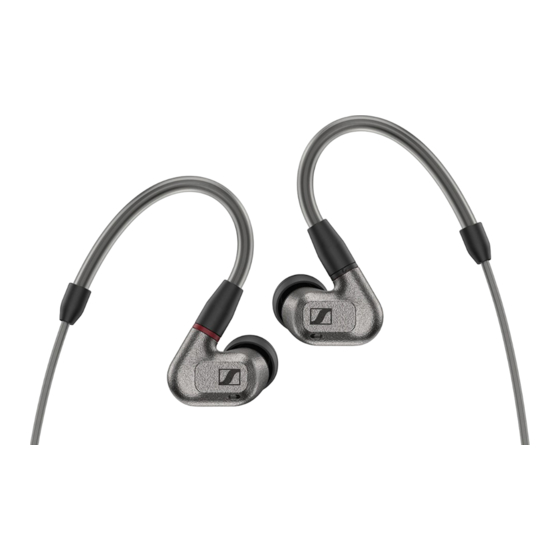 Sennheiser IE 600 Bedienungsanleitung