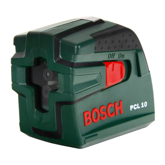 Bosch PCL 10 Originalbetriebsanleitung
