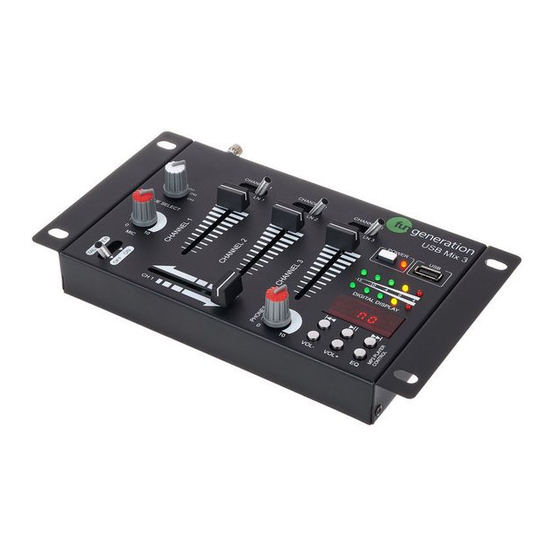 thomann Fun Generation USB Mix 3 Bedienungsanleitung