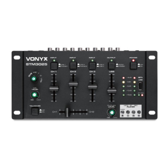 VONYX STM3025 Gebrauchsanleitung