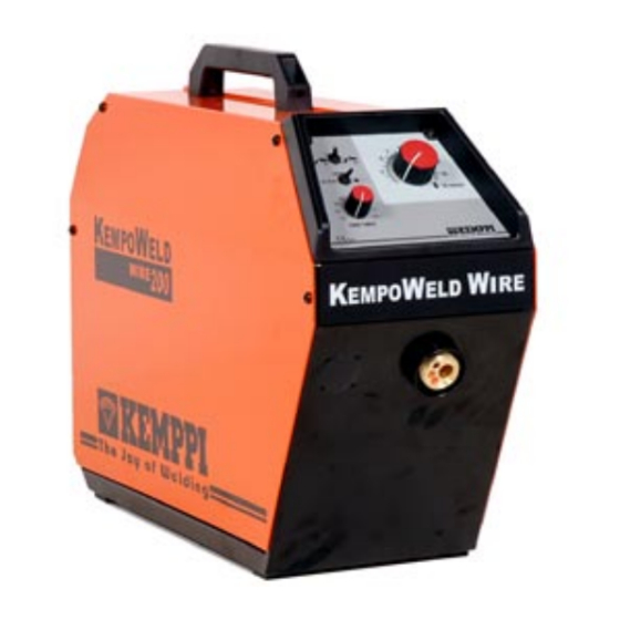 Kemppi Kempoweld WIRE 200 Gebrauchsanweisung