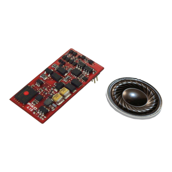 PIKO SmartDecoder 4.1 Sound PluX22 Bedienungsanleitung