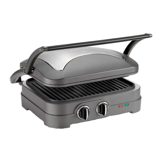 Cuisinart GRIDDLE ELITE GR47E Bedienungsanleitung