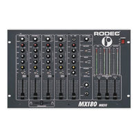 Rodec MX180 MKIII Bedienungsanleitung