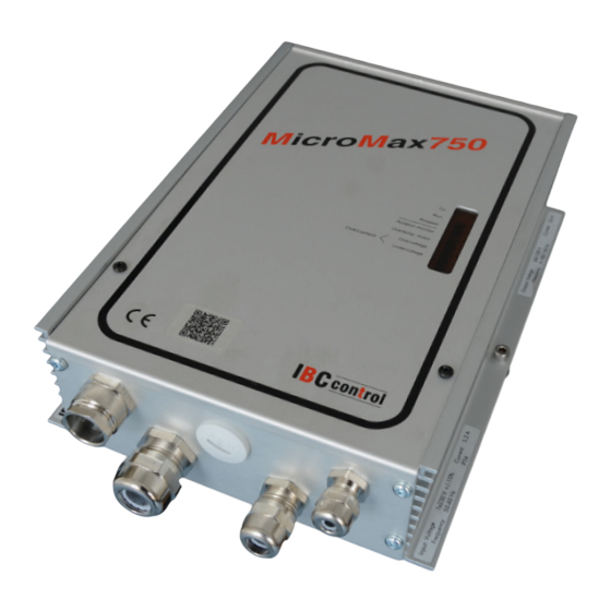 IBC control MicroMax750 Handbuch