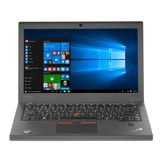 Lenovo ThinkPad A275 Sicherheit, Garantie Und Einrichtung