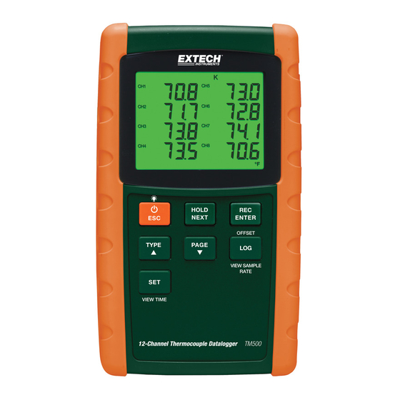 Extech Instruments TM500 Bedienungsanleitung