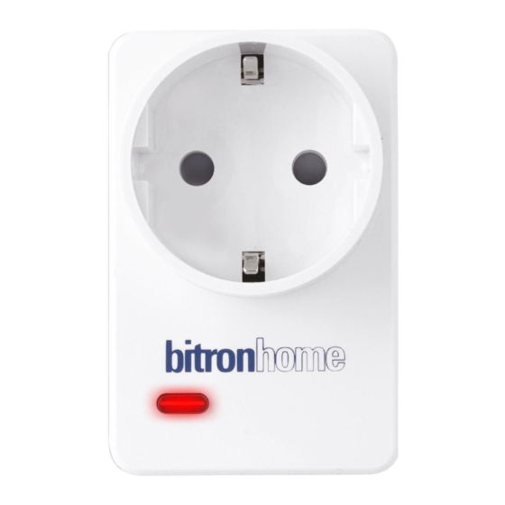 BITRONHOME SMART-PLUG SCHNELLSTARTANLEITUNG Pdf-Herunterladen | ManualsLib